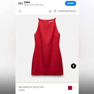 Zara red mini dress BNWT brand new with tags